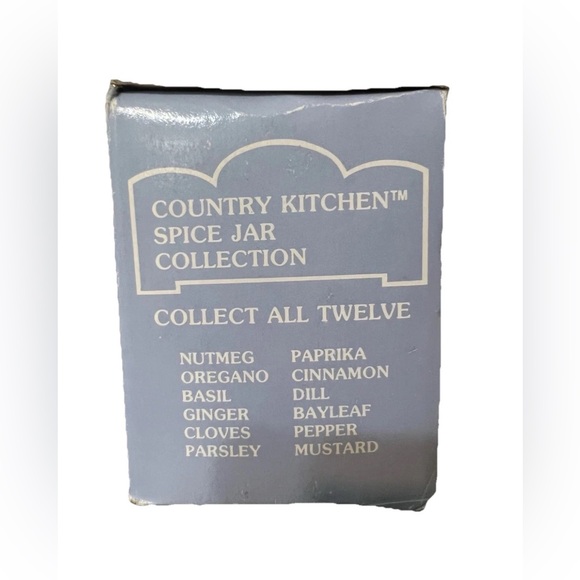 Vtg Spice Jar CLOVES Country Kitchen Collection 1994 NIB Miniature House Cottage - Picture 10 of 15